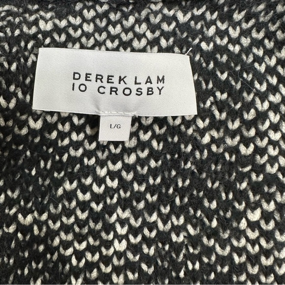 DEREK LAM 10 CROSBY Houndstooth Cropped Wool Blend Cardigan🌸 - Picture 5 of 12